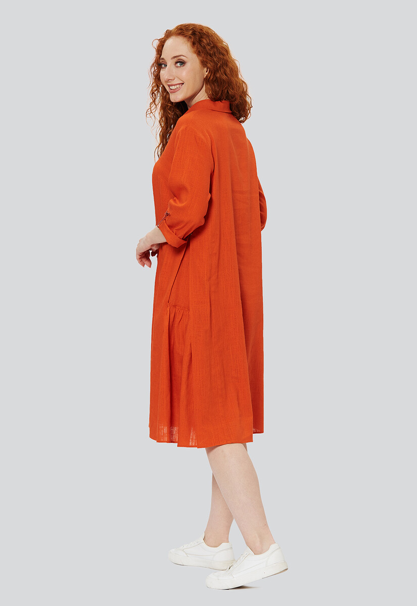 Платье Dimma Fashion Studio, размер 42, цвет оранжевый 01050206 - фото 5