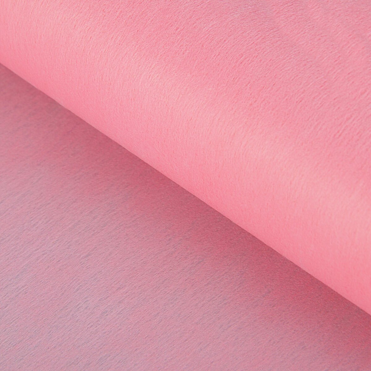 Фетр для упаковок и поделок, однотонный, розовый, двусторонний, рулон 1шт., 0,5 x 20 м
