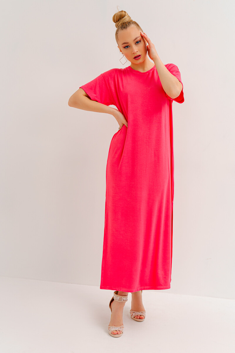 Платье ОПТ МОДА, размер 44, цвет коралловый 01053332 - фото 2