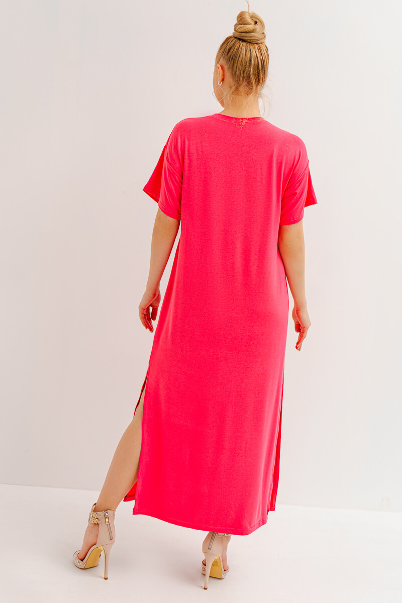 Платье ОПТ МОДА, размер 44, цвет коралловый 01053332 - фото 3