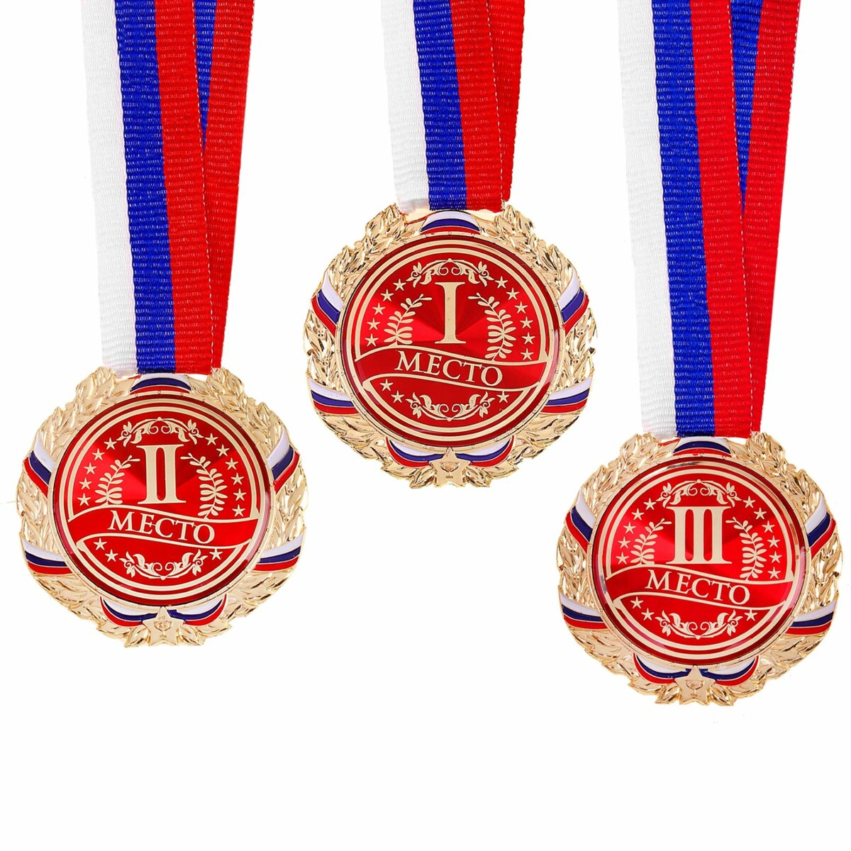 Медаль призовая 006 диам 7 см. 3 место, триколор. цвет бронз. с лентой медаль призовая 193 диам 3 5 см 3 место триколор бронз без ленты