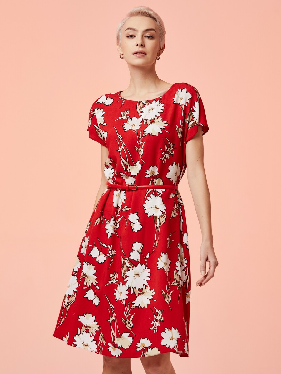 Платье Akimbo, размер 44, цвет красный 01053728 - фото 1