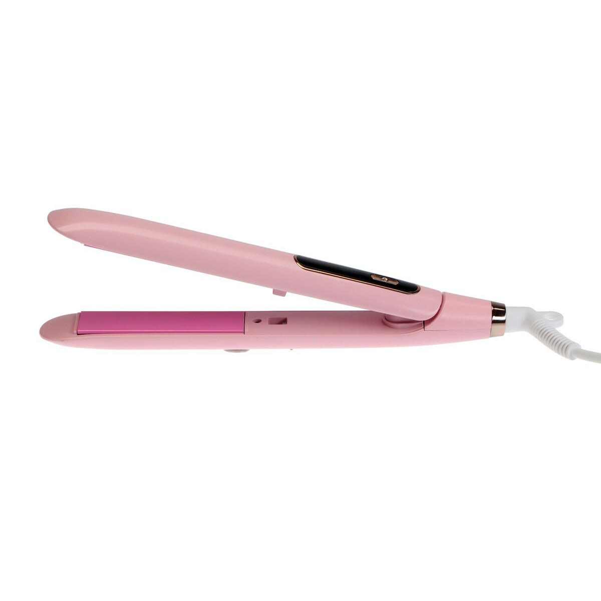 Выпрямитель для волос luazon lw-37, 45 вт, керамическое покрытие, до 230°c, розовый блюдо керамическое сервировочное рапсодия лист 26 5×20 5×2 5 см розовый