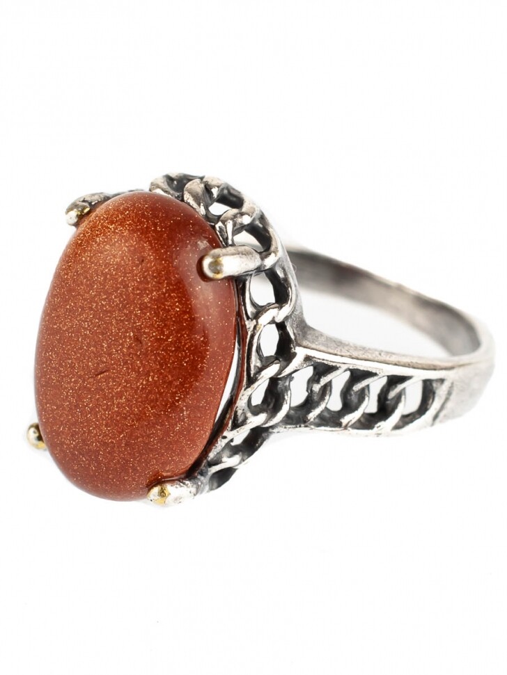 Кольцо кольцо под натуральный камень