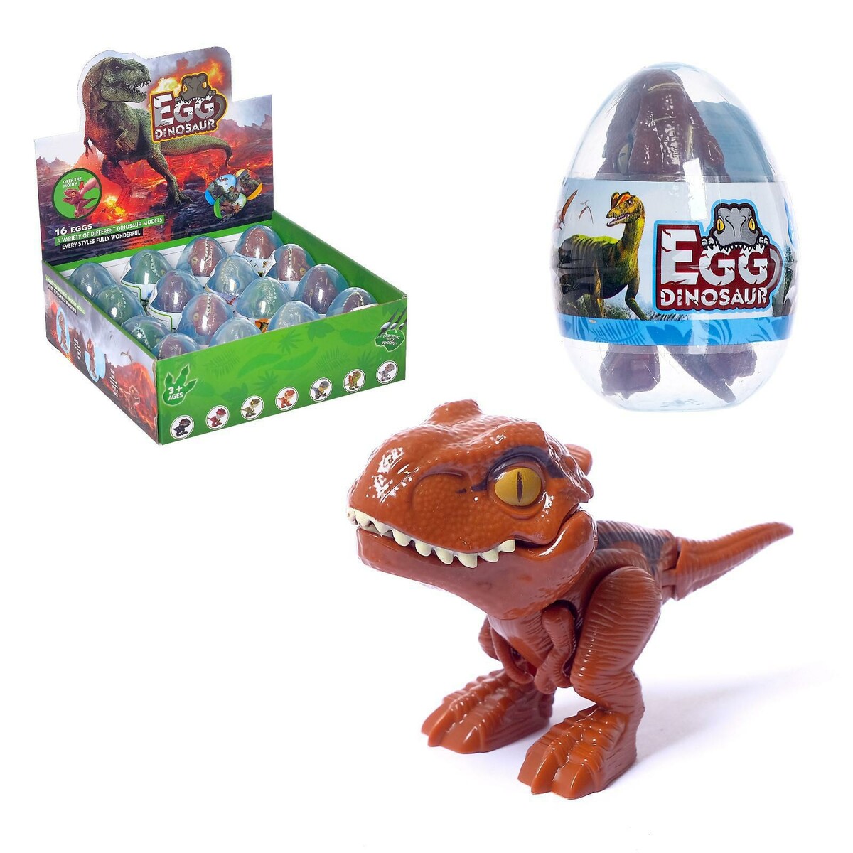 Фигурка динозавра коллекционная фигурка сюрприз динозавра в яйце сквише lava egg 8 героев crazy dino cd02