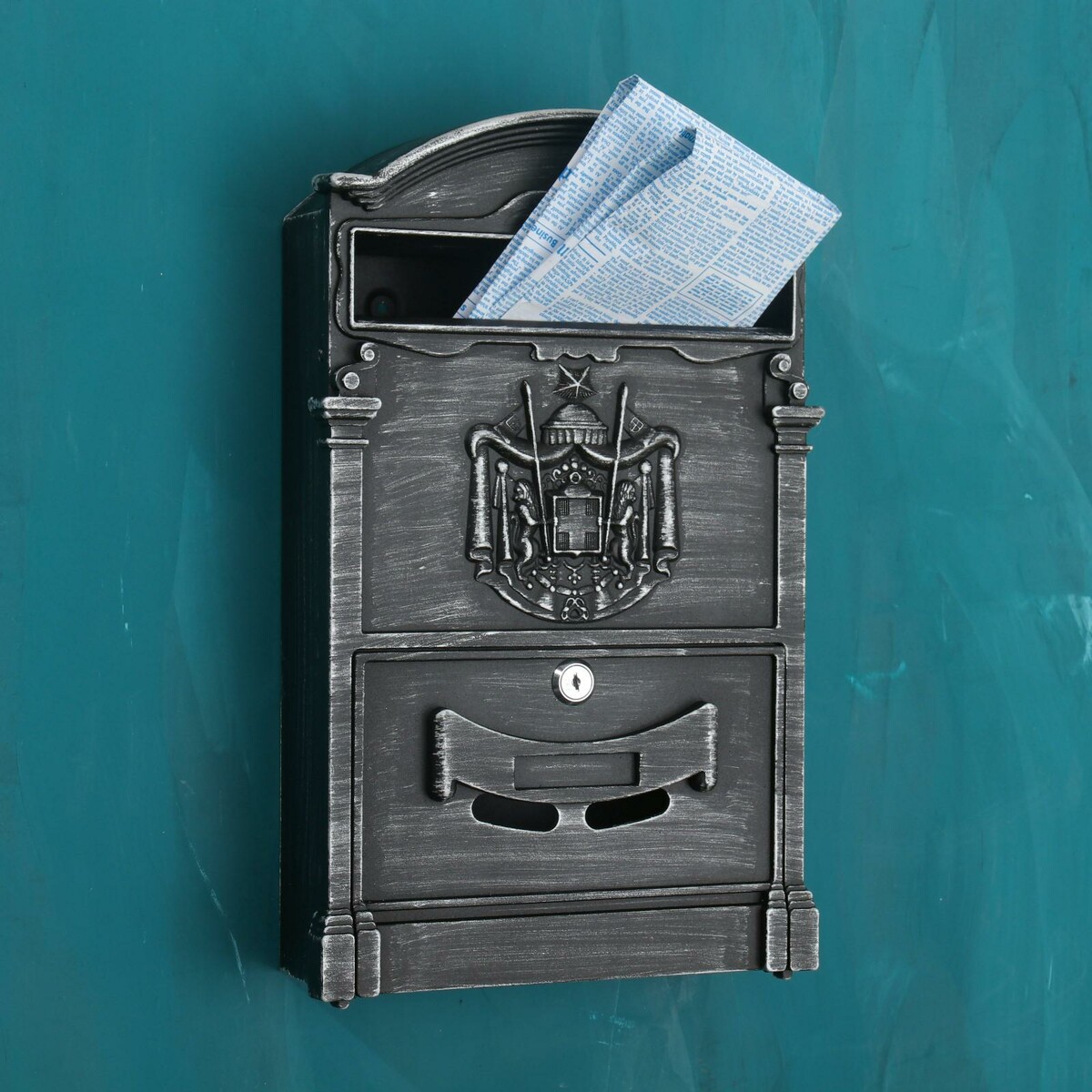 Ящик почтовый №4010в, старое серебро ящик почтовый