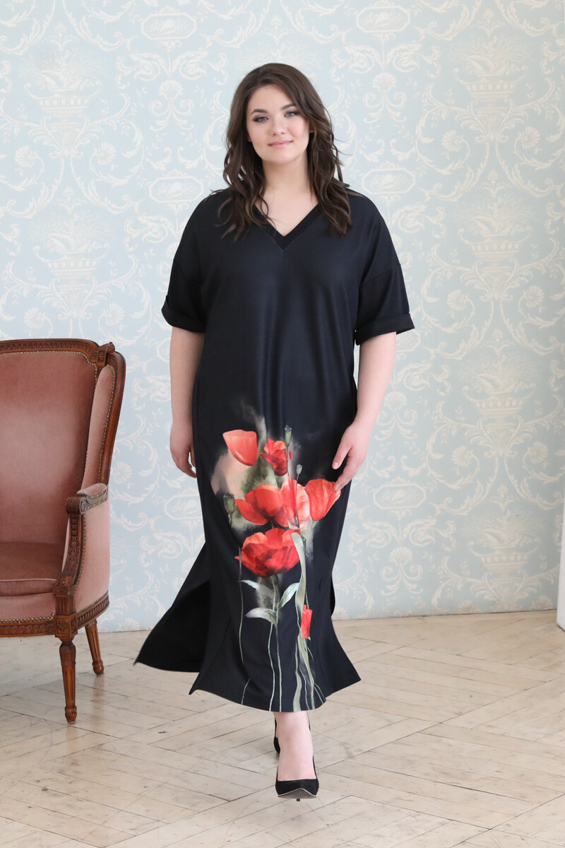 Платье Wisell, размер 52, цвет черный 01058482 - фото 7