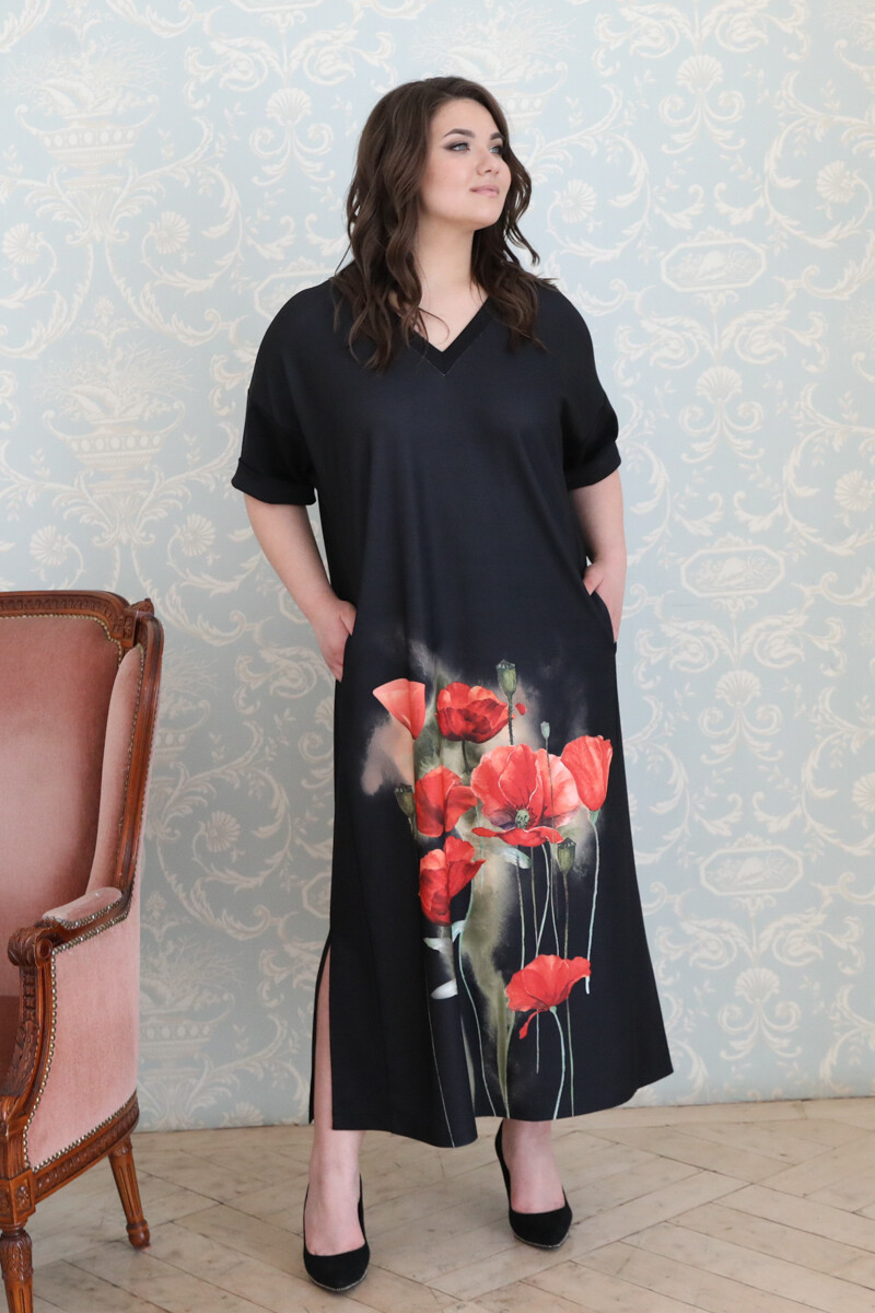 Платье Wisell, размер 52, цвет черный 01058482 - фото 9