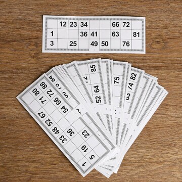 Карточки игровые для лото (набор 24 шт),