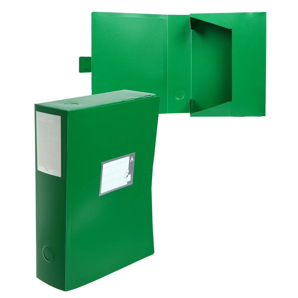 Папка-короб архивная а4, корешок 80 мм, пластик, calligrata, вырубная застежка, зеленая, до 700 листов фоторамка пластик dorothy 15х20 см зеленая