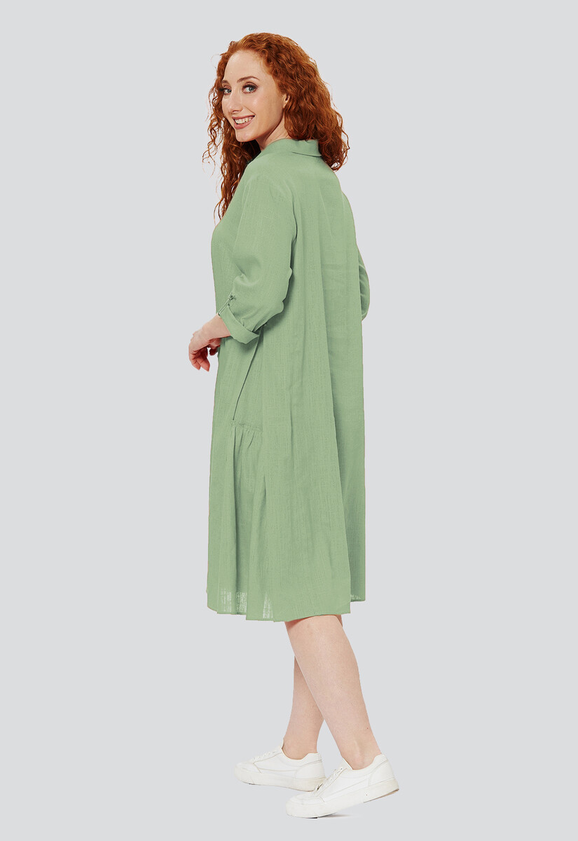 Платье Dimma Fashion Studio, размер 42, цвет зеленый 01061719 - фото 5