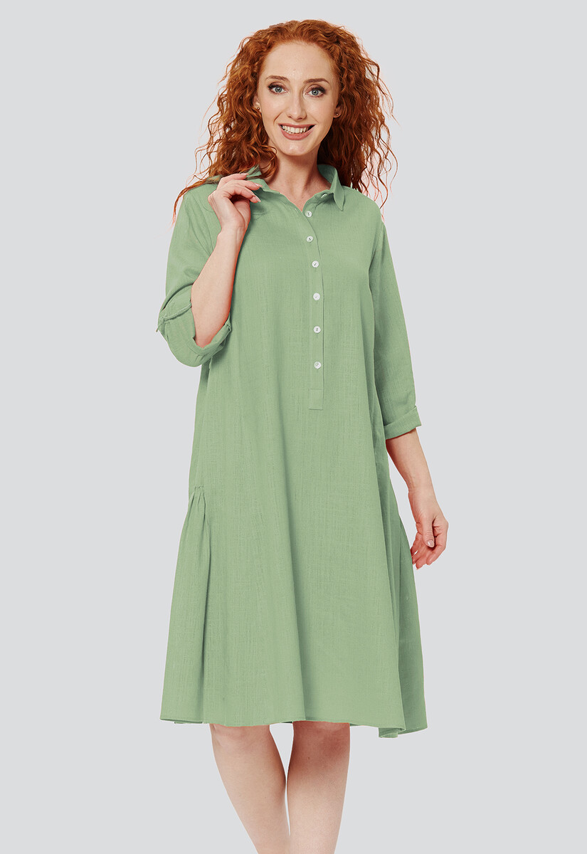 Платье Dimma Fashion Studio, размер 42, цвет зеленый 01061719 - фото 2