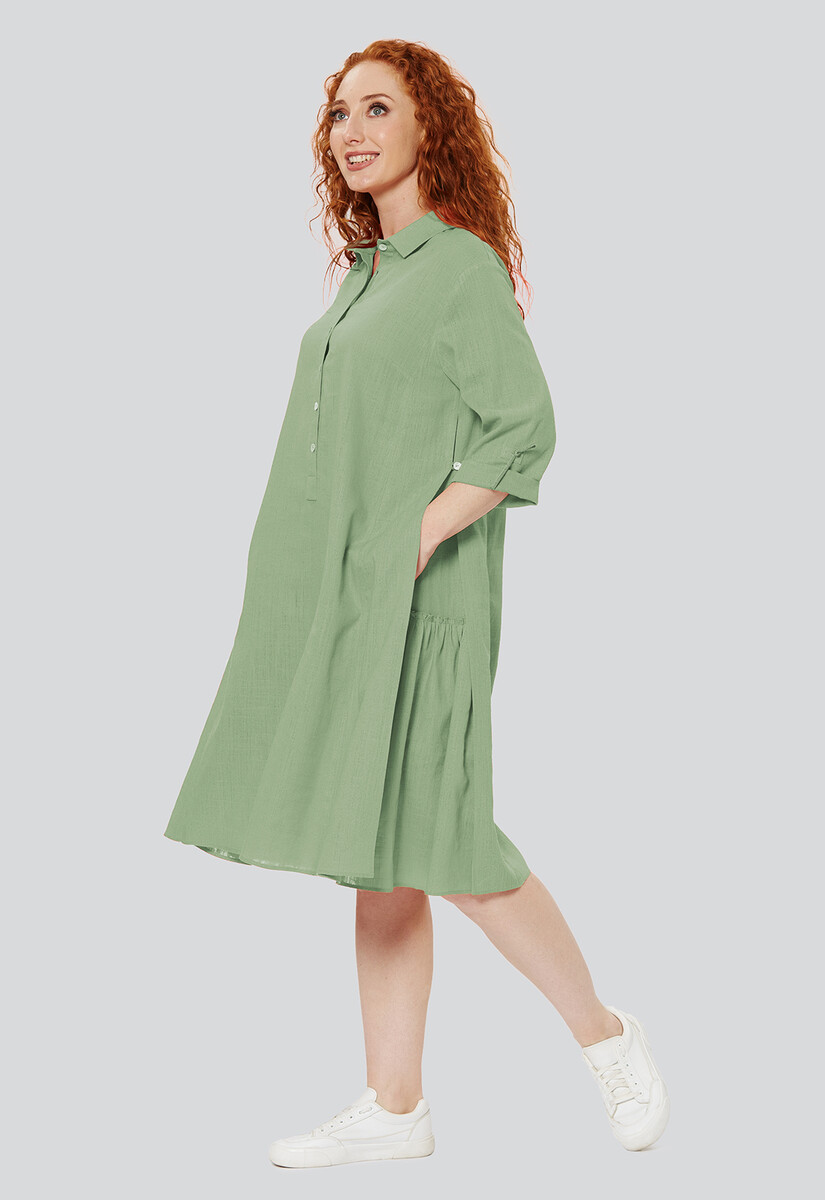 Платье Dimma Fashion Studio, размер 42, цвет зеленый 01061719 - фото 4