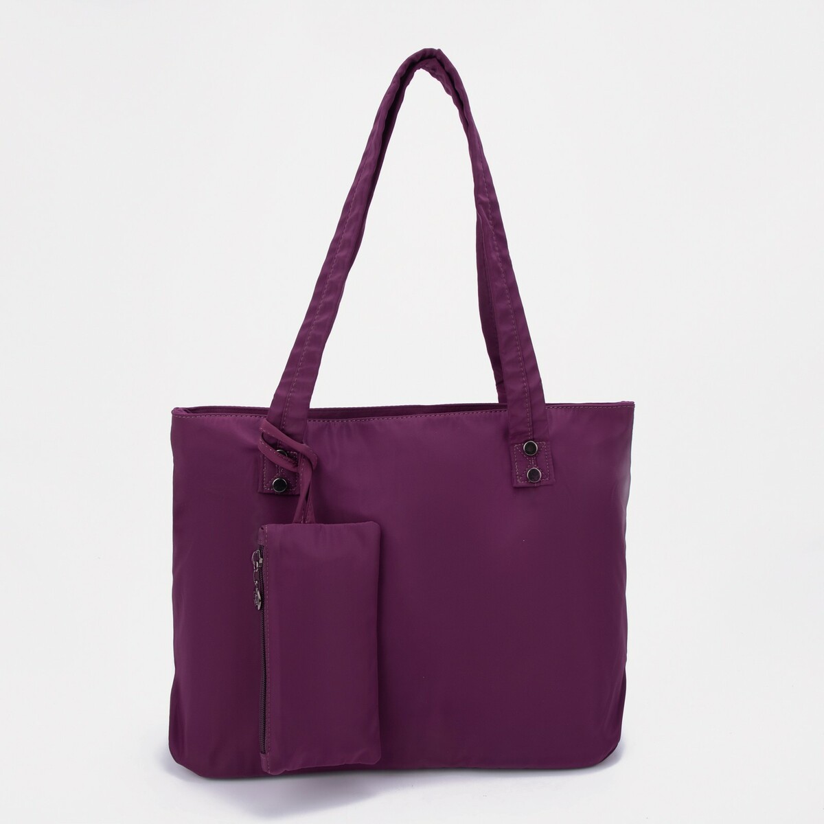 Сумка-тоут на молнии, цвет фиолетовый сумка хозяйственная без застежки фиолетовый