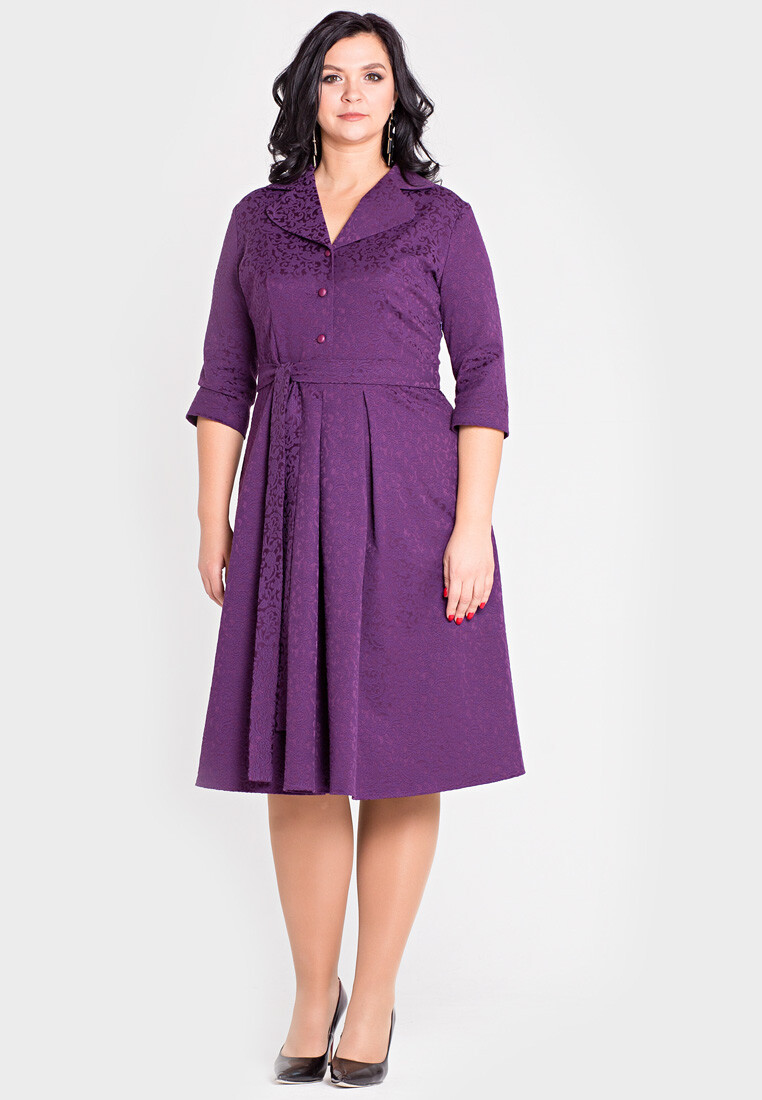 Платье Filigrana, размер 50, цвет фиолетовый 01062499 - фото 1