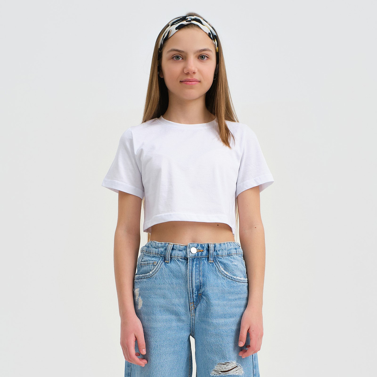 

Футболка укороченная, Белый