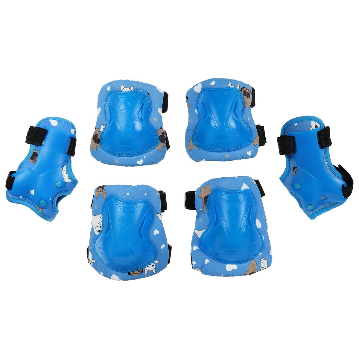 Защита роликовая (наколенники,налокотники,запястье), детская, размер s, цвет голубой No brand 01064756 - фото 1