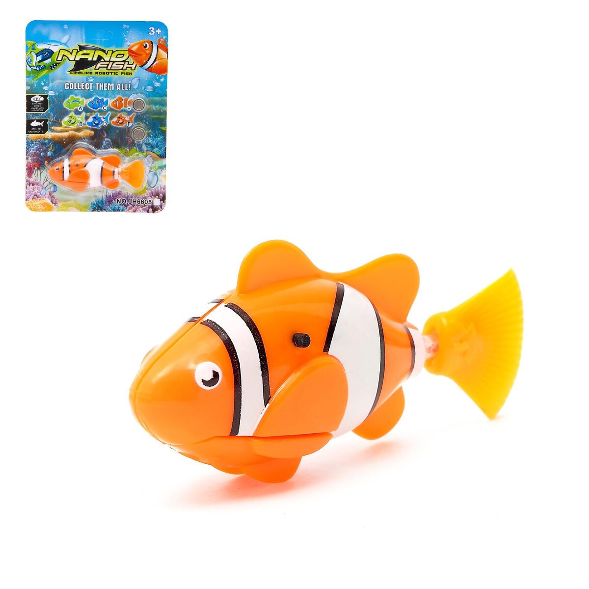 Аквариумная рыбка интерактивная игрушка zhorya аквариумная рыбка клоун zyk k2360