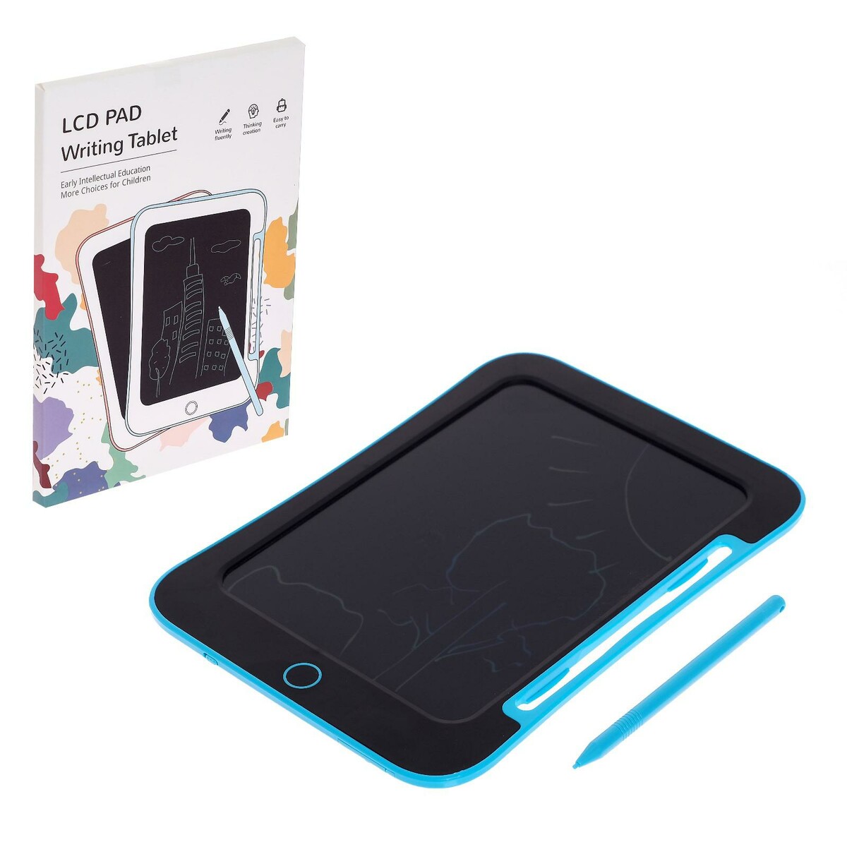 Планшет для рисования lсd, цветной рисунок 22 × 16 см, с ручкой детский планшет для рисования xiaomi wicue 11 tablet kitty style