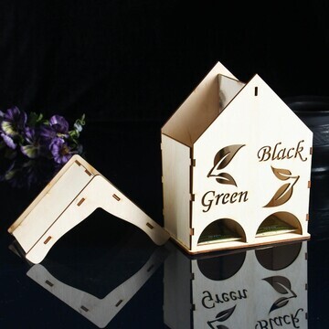 Чайный домик green&black, заготовка для 