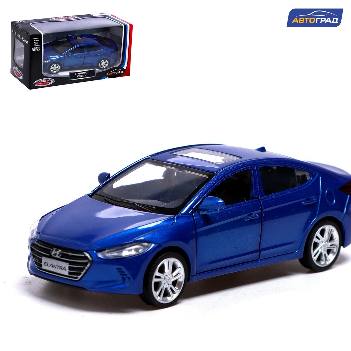 Машина металлическая hyundai elantra, 1:40, инерция, открываются двери,  цвет синий Автоград 01066810: купить за 510 руб в интернет магазине с  бесплатной доставкой