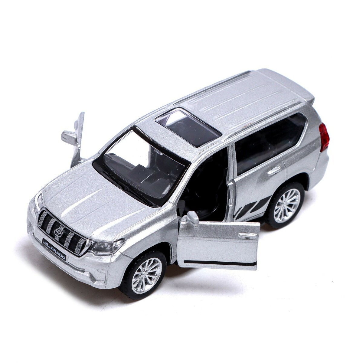 Машина металлическая toyota land cruiser prado, 1:42, инерция, цвет серый  Автоград 01066967: купить за 590 руб в интернет магазине с бесплатной  доставкой