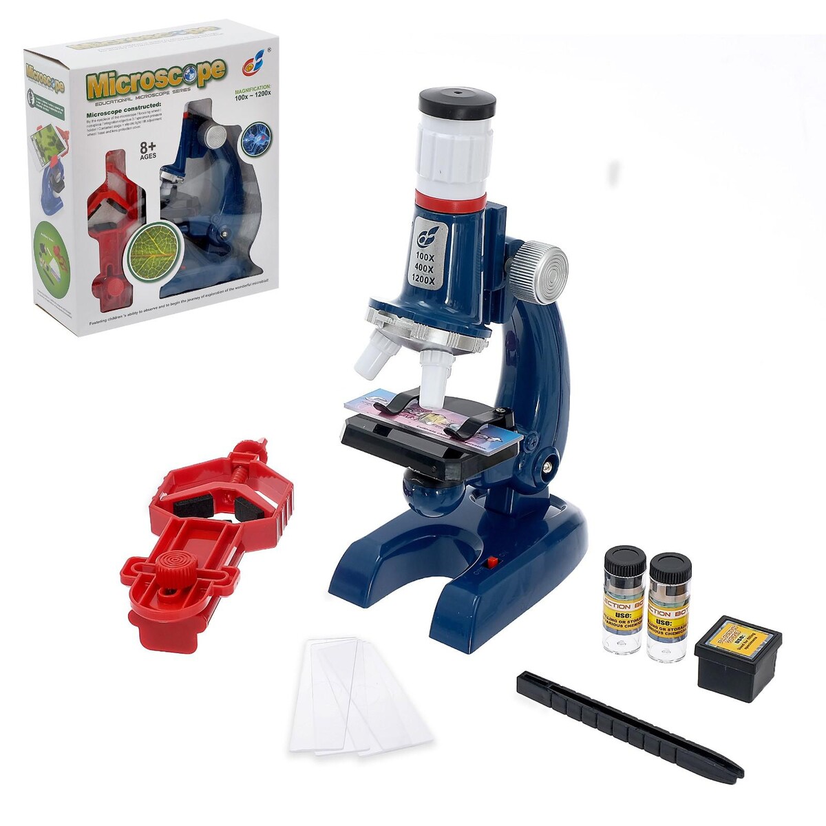 Микроскоп edu toys микроскоп 100x300x900