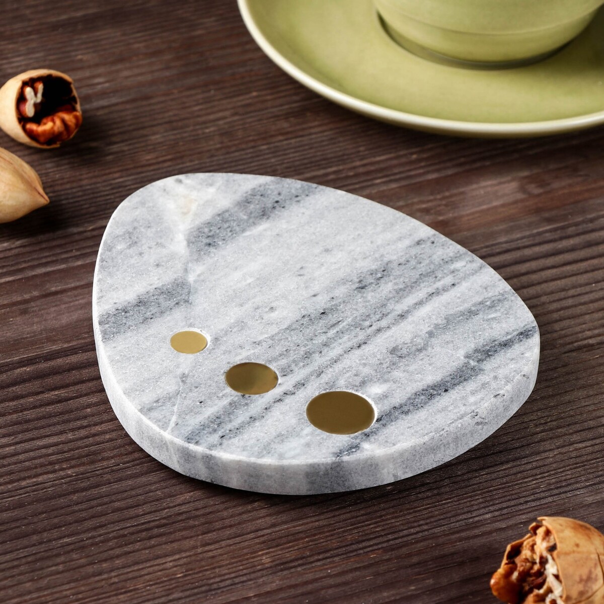 

Подставка для горячего magistro marble, 13×10 см, из мрамора, Белый