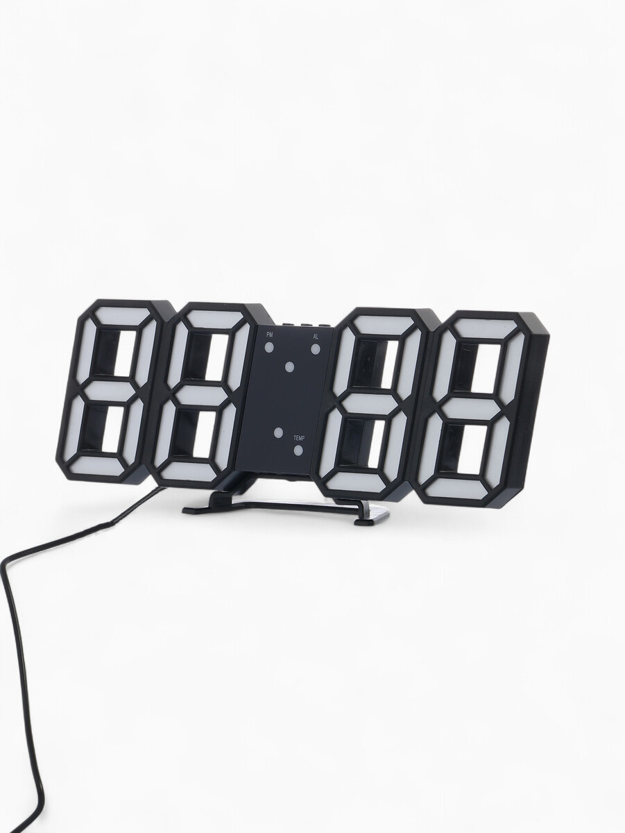 

Часы электронные настольные, Черный