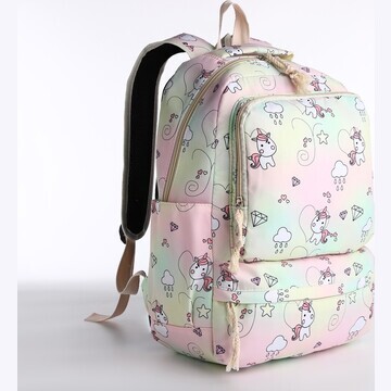 Рюкзак на молнии, сумка, косметичка, цве