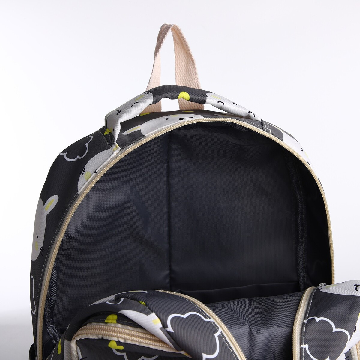 фото Рюкзак на молнии, сумка, косметичка, цвет серый no brand