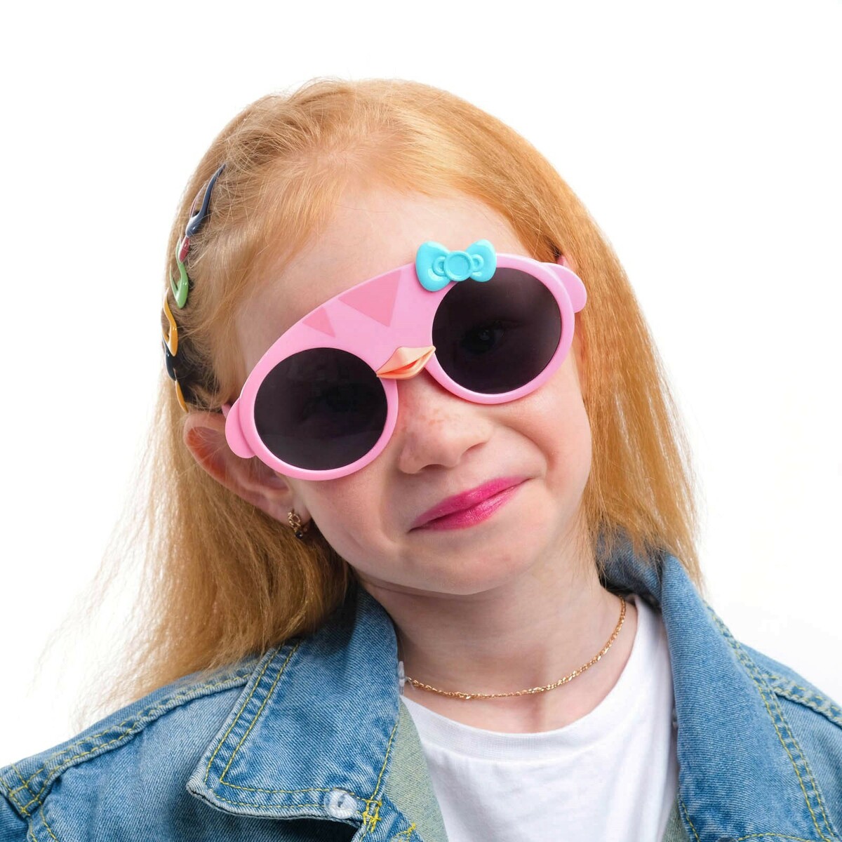 фото Очки солнцезащитные детские поляризационные, линза 4.4х4.5 см, ширина 13.5 см, дужка 13.5 см мастер к