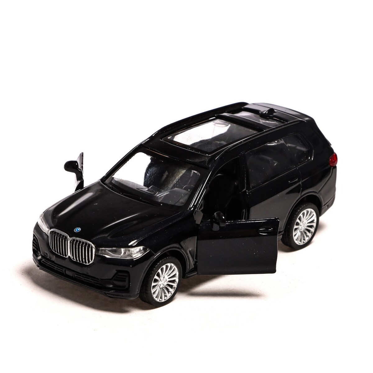 Машина металлическая bmw x7, 1:44, инерция, открываются двери, цвет черный  Автоград 01080605: купить за 920 руб в интернет магазине с бесплатной  доставкой