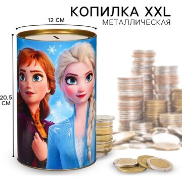 Копилка металлическая, 20,5 см х 12 см х