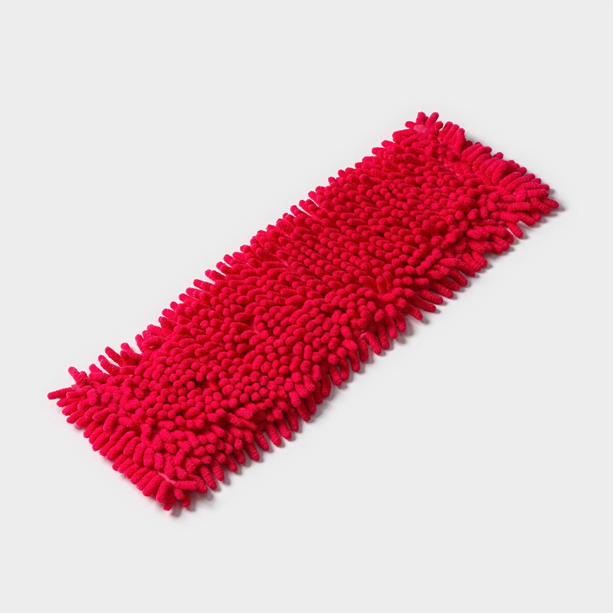 Насадка для плоской швабры доляна, 43×13 см, микрофибра букли, цвет красный варежка для уборки доляна букли 15×20 см микрофибра односторонняя микс