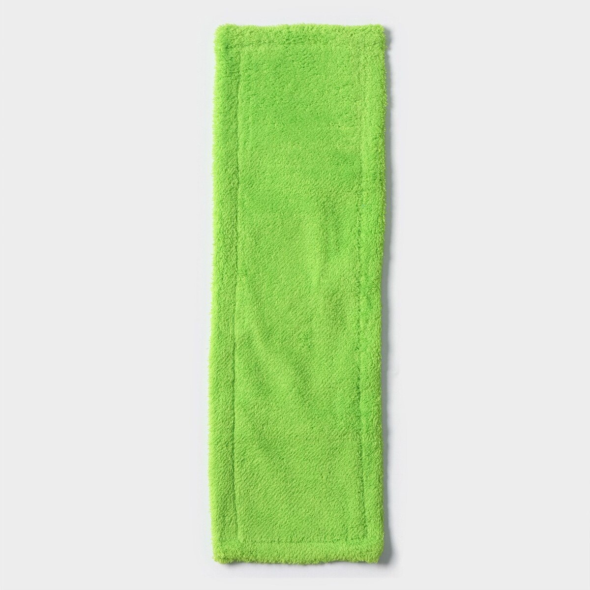 Насадка для плоской швабры доляна, 42×12 см, микрофибра, цвет зеленый овощерезка универсальная с контейнером доляна 3 сменные насадки и пушер 14 5×14 5×21 см бело зеленый