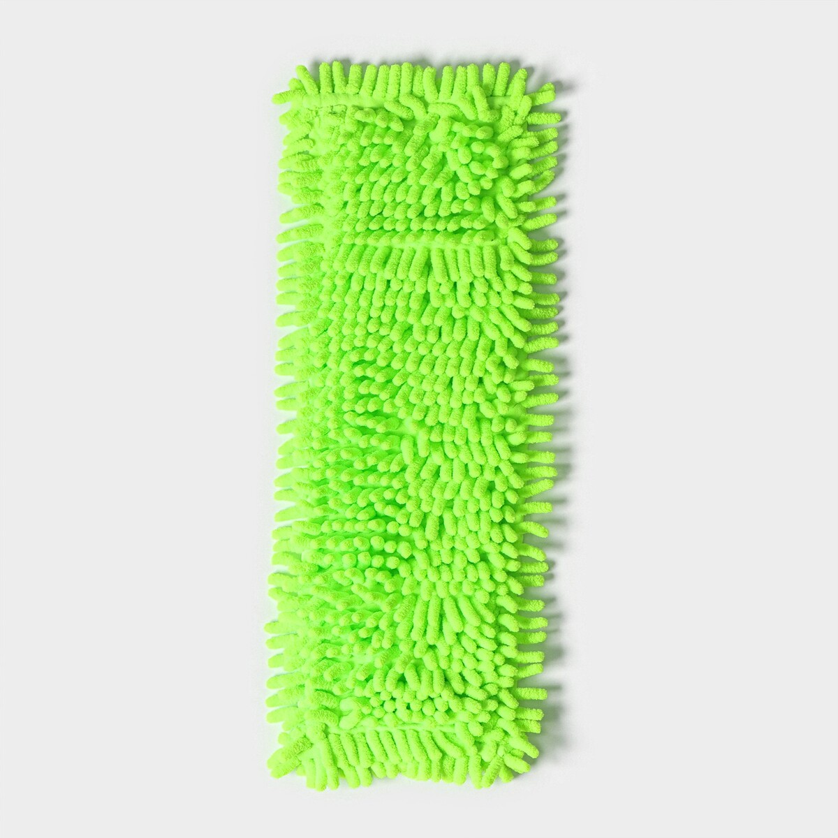 Насадка для плоской швабры доляна, 43×13 см, микрофибра букли, цвет зеленый насадка для швабры микрофибра pol
