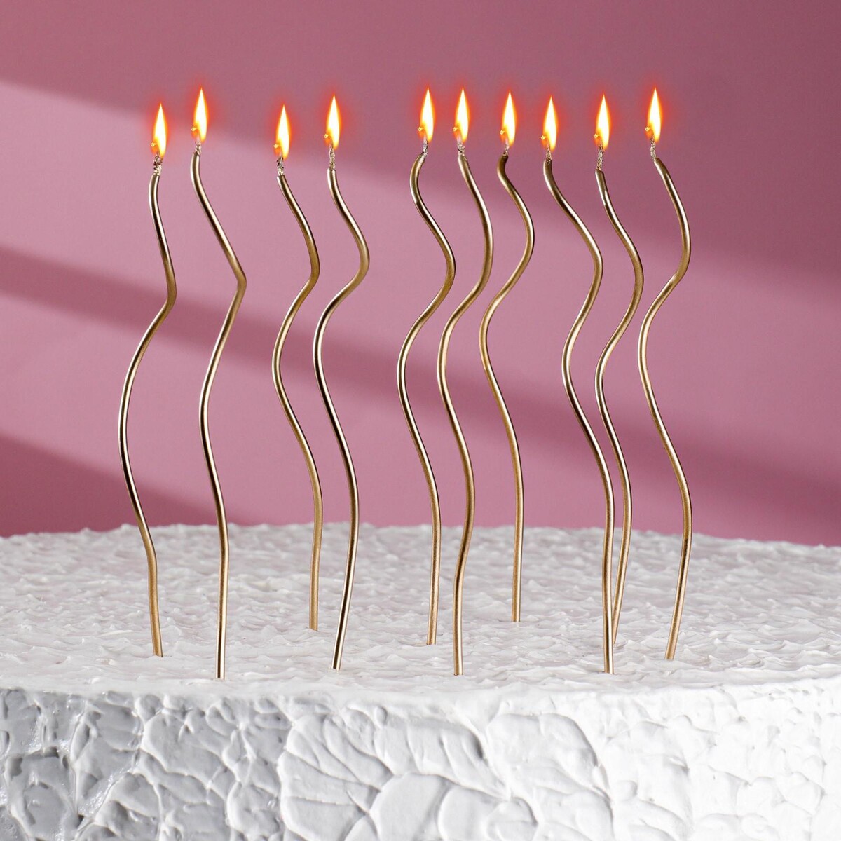 Свечи для торта витые свечи в торт в наборе с лопаткой для торта