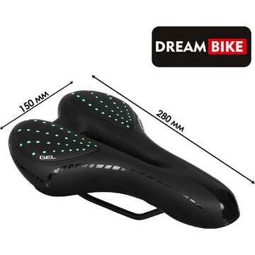 Седло dream bike спорт-комфорт, цвет зел