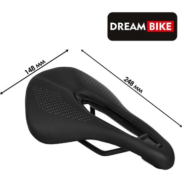 Седло dream bike спорт-комфорт, цвет чёр