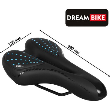 Седло dream bike спорт-комфорт, цвет син