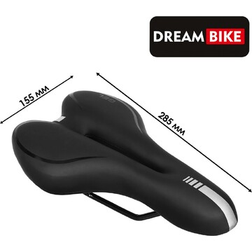 Седло dream bike спорт-комфорт, цвет чёр