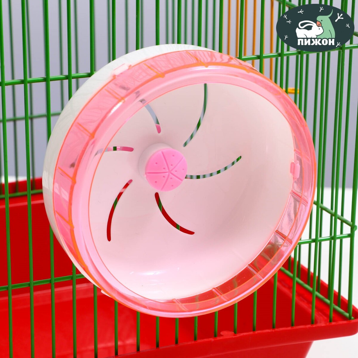 Колесо для грызунов тихое, 13,5 см, розовое колесо для грызунов тихое 11 см розовое