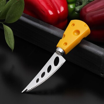Нож для сыра доляна cheese, 19 см, цвет 