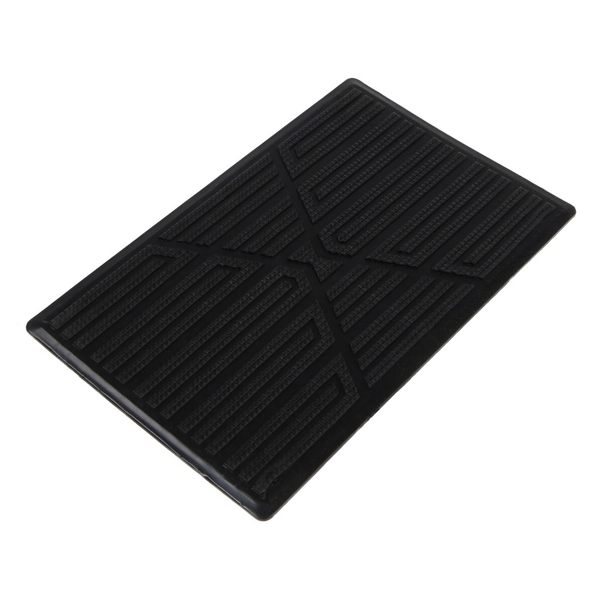 Накладка-подпятник для автоковрика, 25×15 см, пвх, крепление, черный mima накладка для защиты от обуви xari footrest protector
