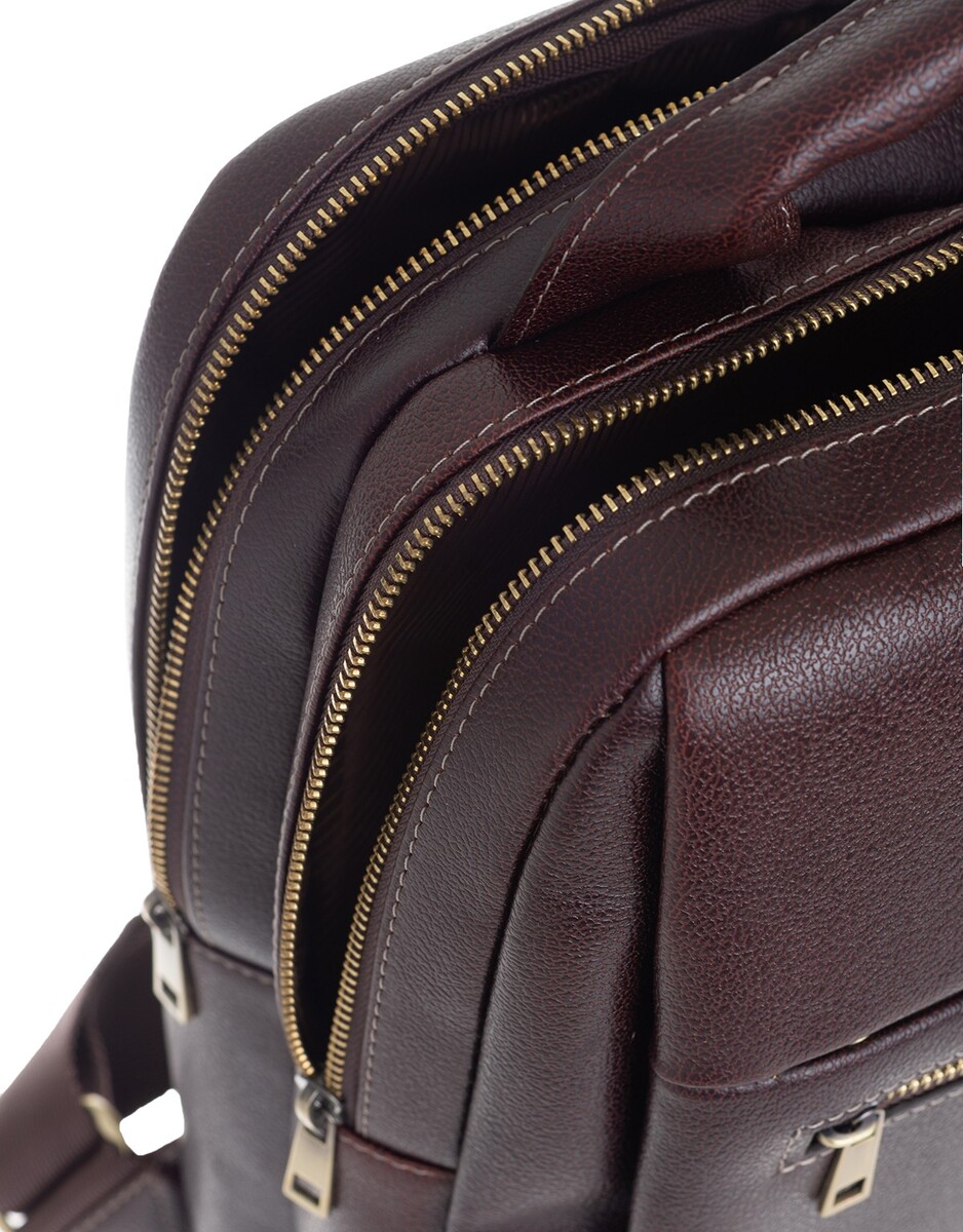 Рюкзак мужской Franchesco Mariscotti, цвет коричневый 01092181 - фото 5