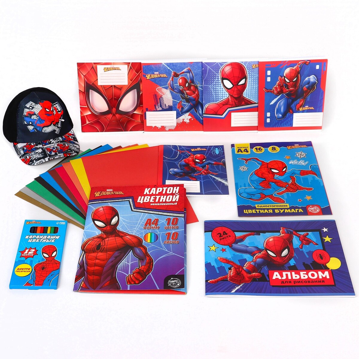 фото Подарочный набор для мальчика, 10 предметов, человек-паук marvel