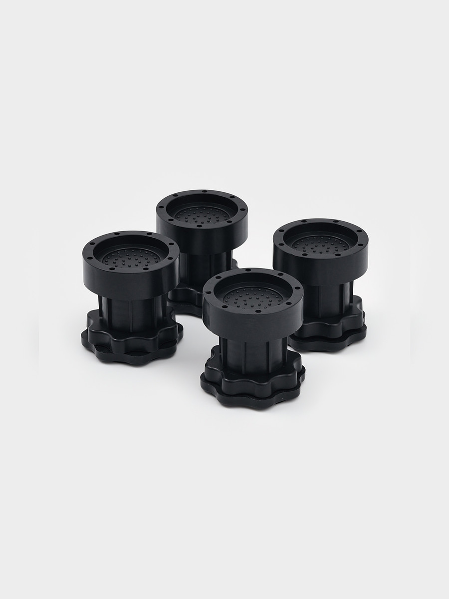 

Набор подставок антивибрационных, для стиральной машины, раздвижные, 4 шт., 6.5×7-10 см, d=4.7 см, Черный