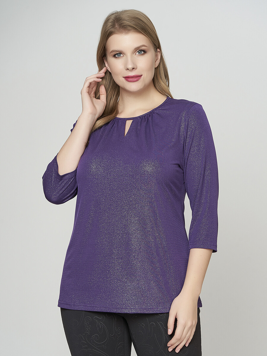 Блузка Olsi, размер 48, цвет фиолетовый 01097905 - фото 2