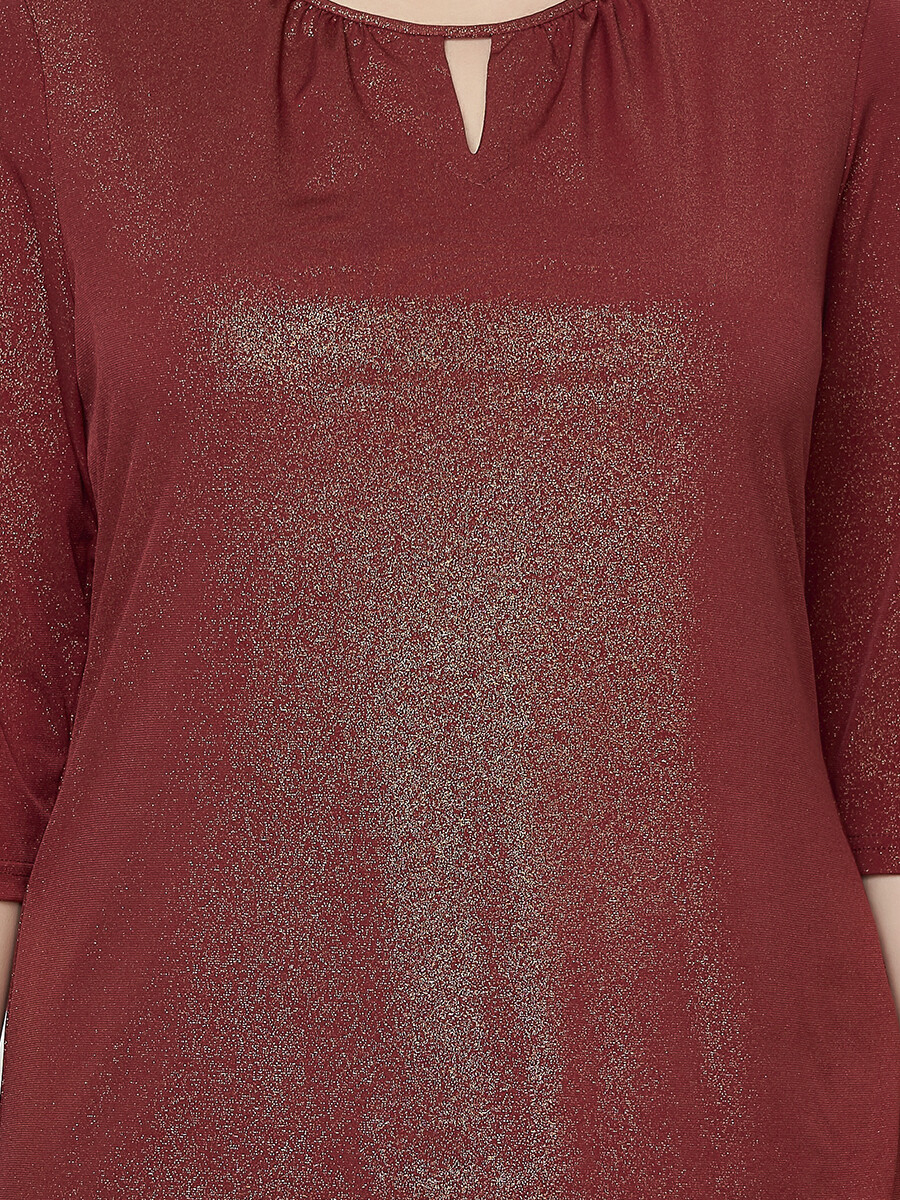 Блузка Olsi, размер 48, цвет бордовый 01097913 - фото 4